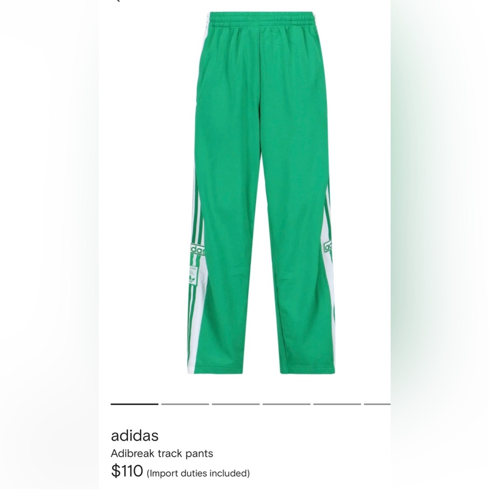 Adidas Originals Women's Adibreak Pants - Green